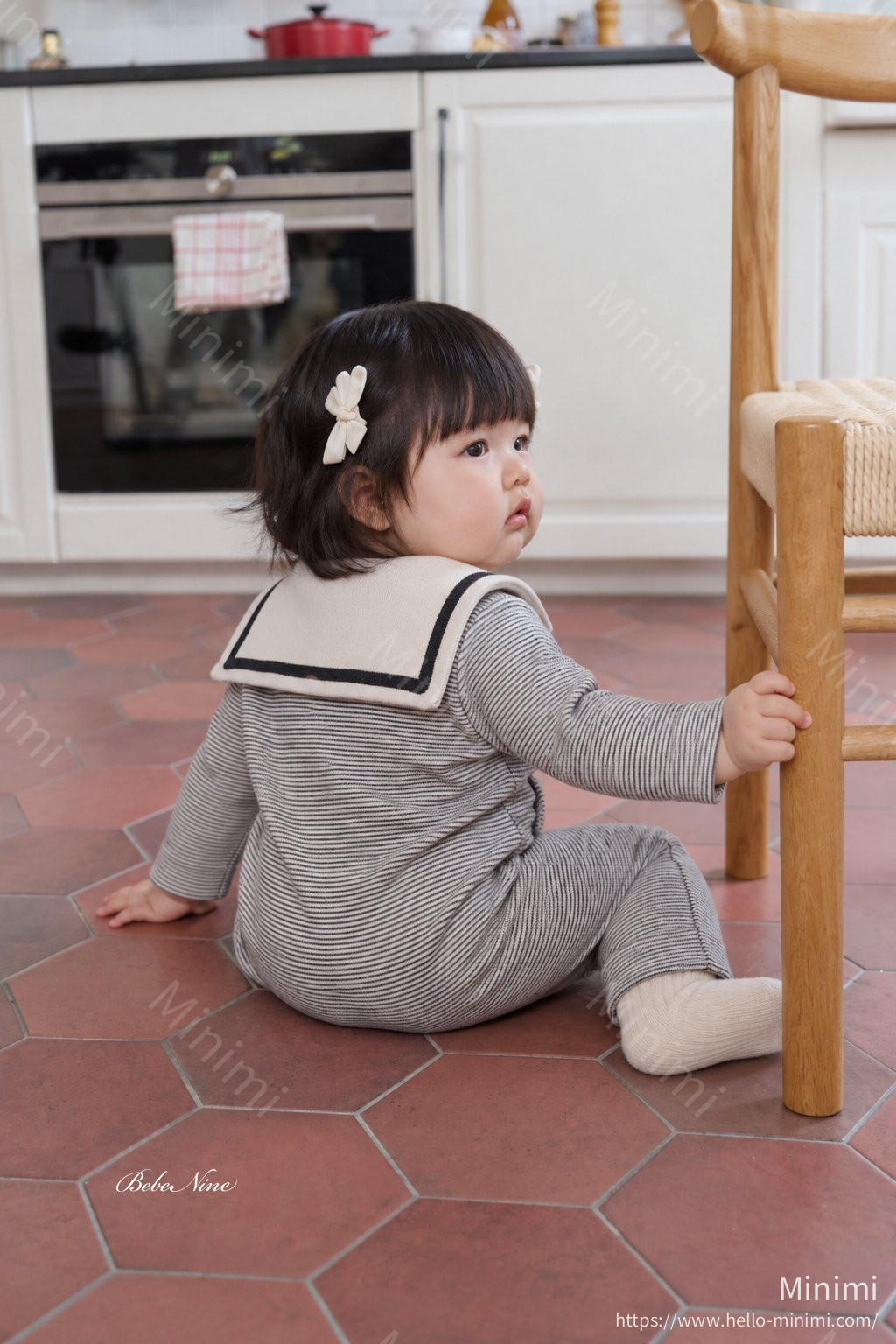 bebe nine Striped Sailor Romper 細節圖 17