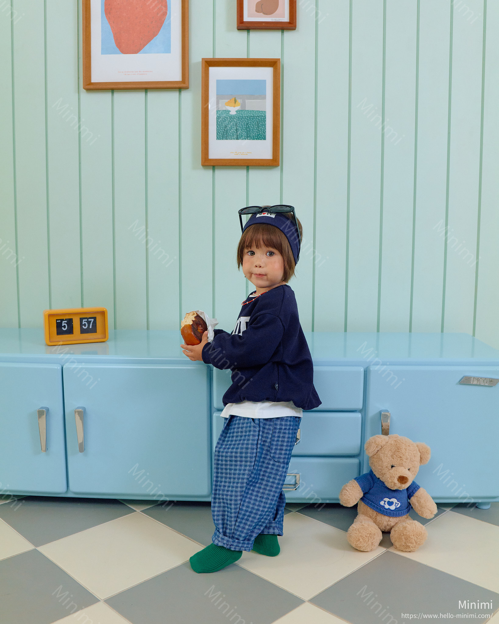 oott bebe Denim Check Pants 細節圖 26