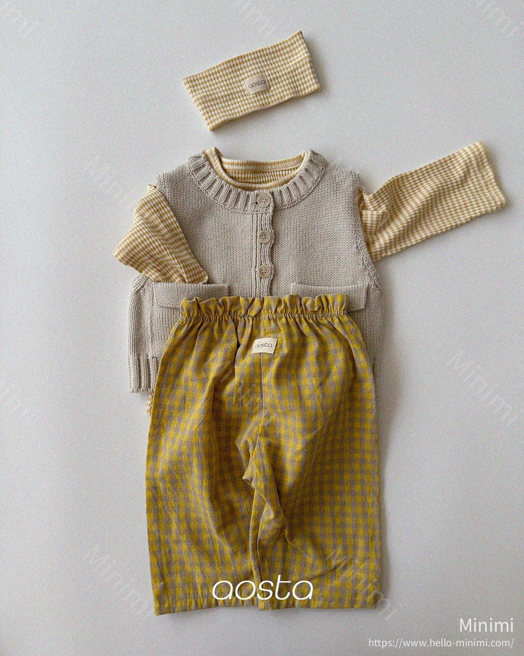 Aosta atelier Caramel Check Pants 細節圖 26