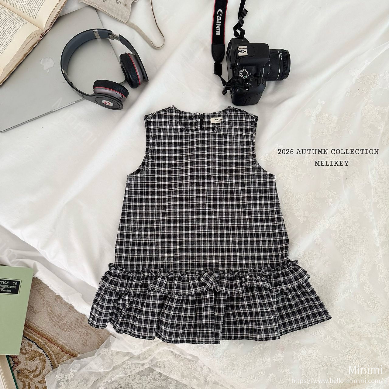 Melikey Check Frill Dress 細節圖 2