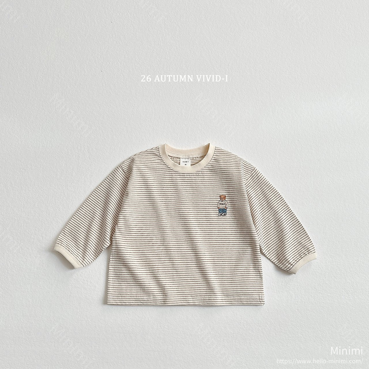 VIVID-I Signature Bear Stripe T-shirt 細節圖 2