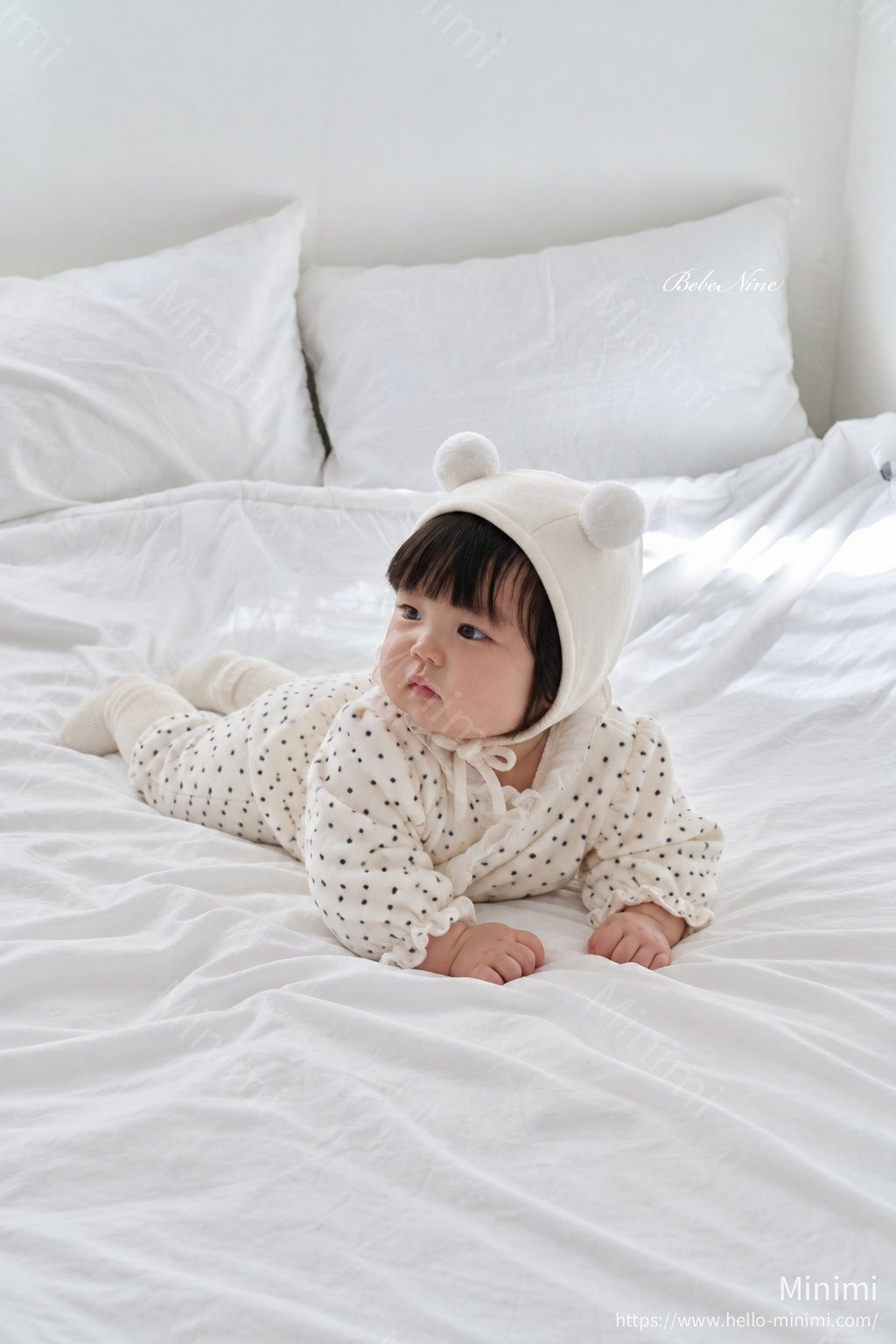 bebe nine Polka Dot Frill Romper 細節圖 16
