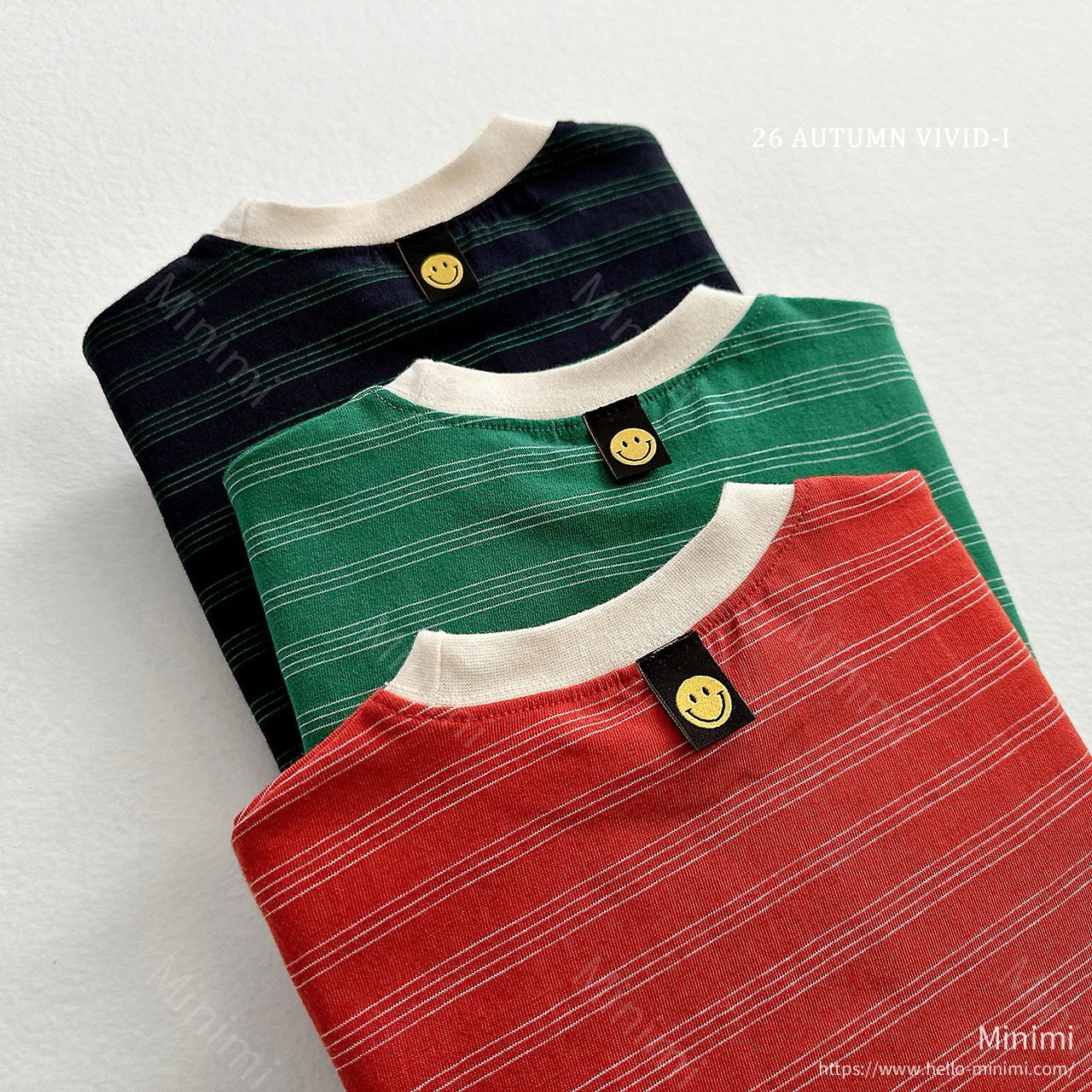 VIVID-I Stripe Smile Label T-shirt 細節圖 18