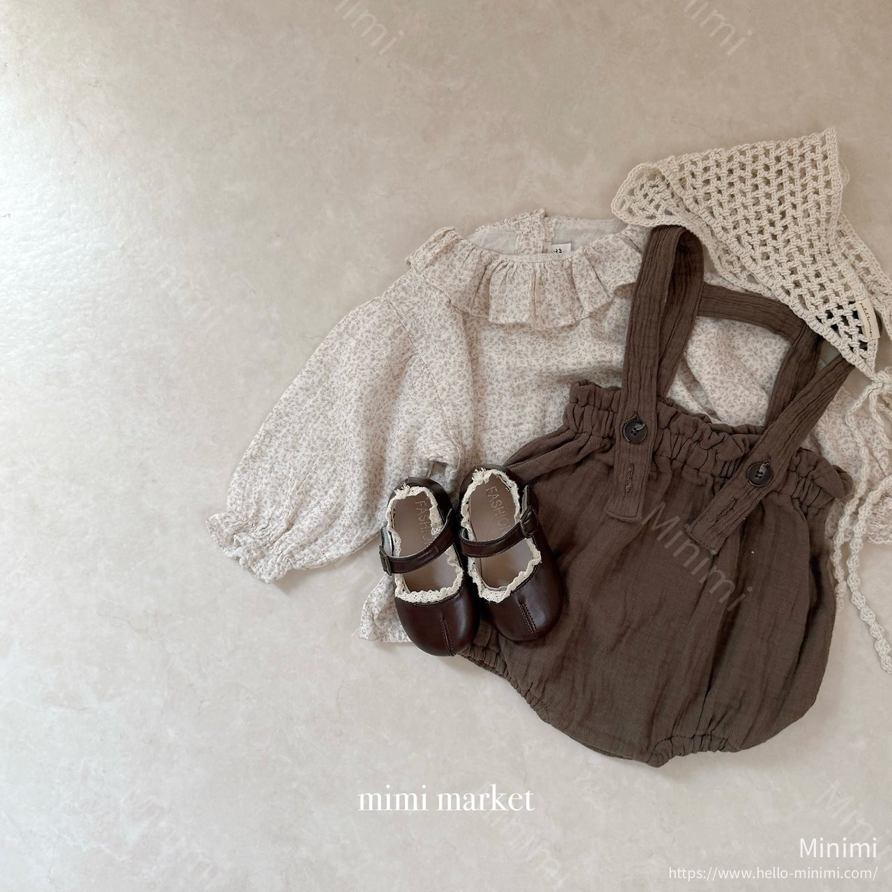 mimi-market Pleats Collar Blouse 細節圖 15