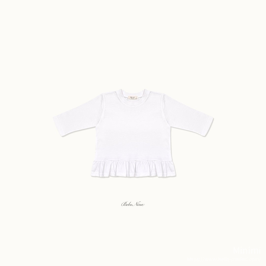 bebe nine Basic Ruffle Tee 細節圖 16