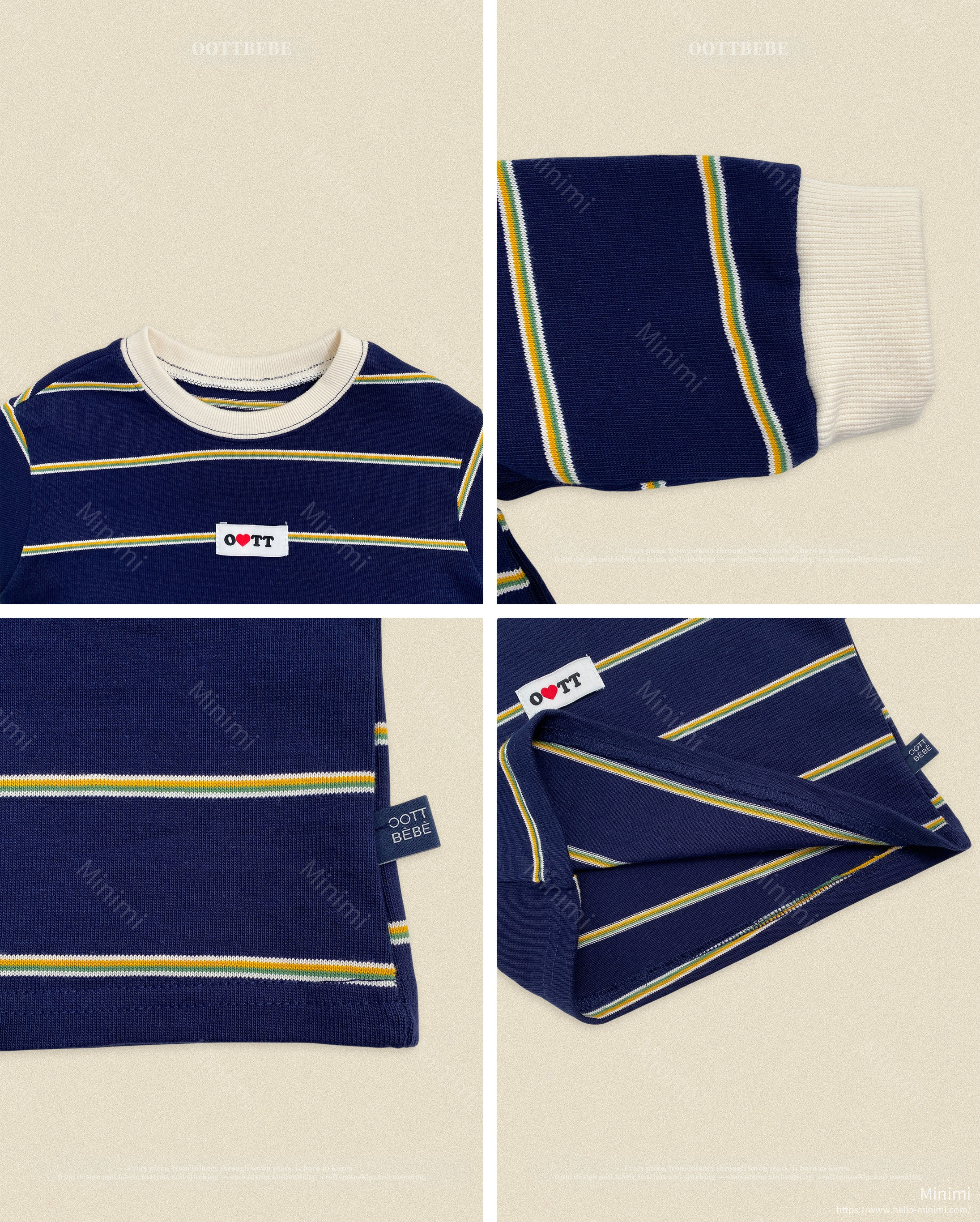 oott bebe Rookie Striped Set 細節圖 8