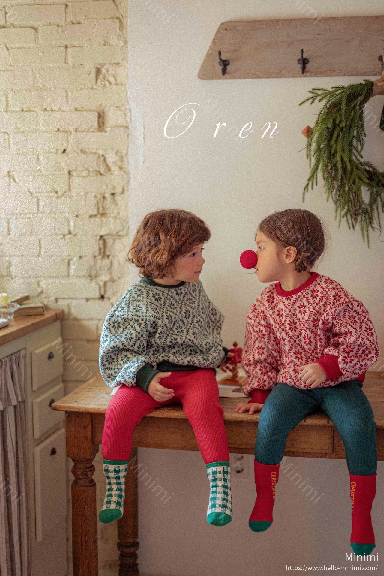Oren Santa Socks 5-Piece Set 細節圖 12