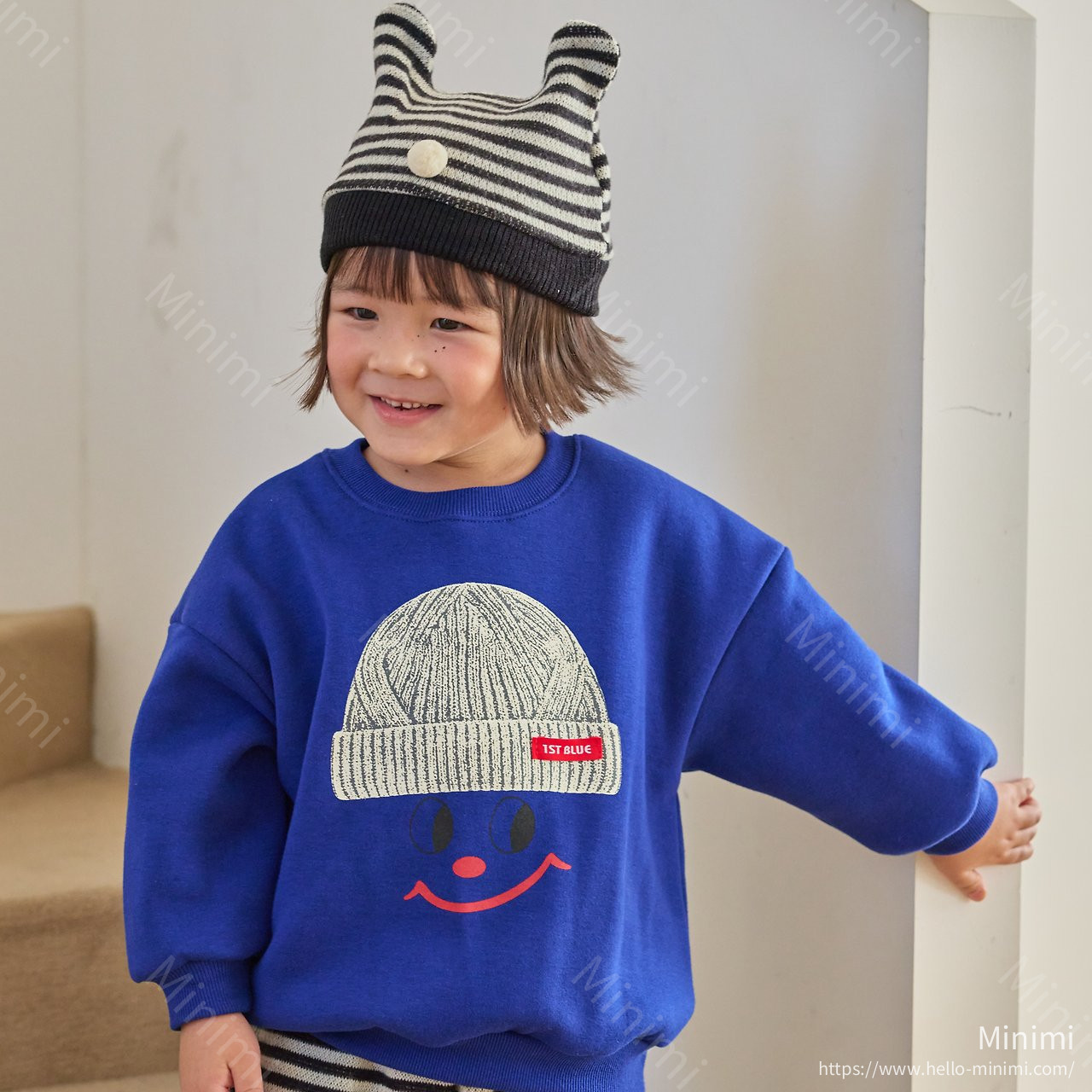 1st BLUE Hat Print Sweatshirt 細節圖 5