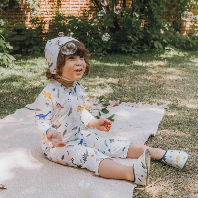 [UPF50+] Koongs Koongs Rash Guard [All-in-One] Dino Garden Rash Guard