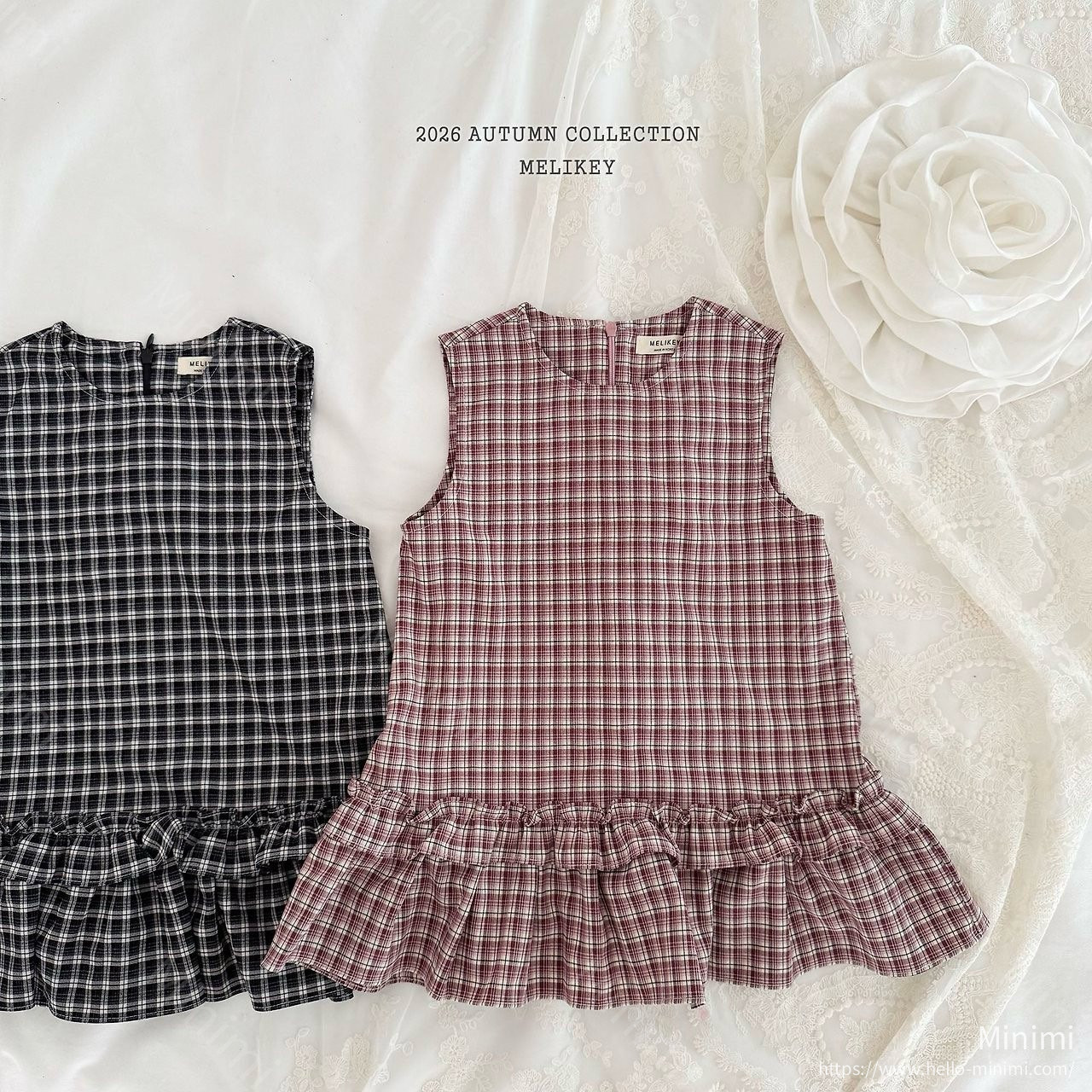 Melikey Check Frill Dress 細節圖 4