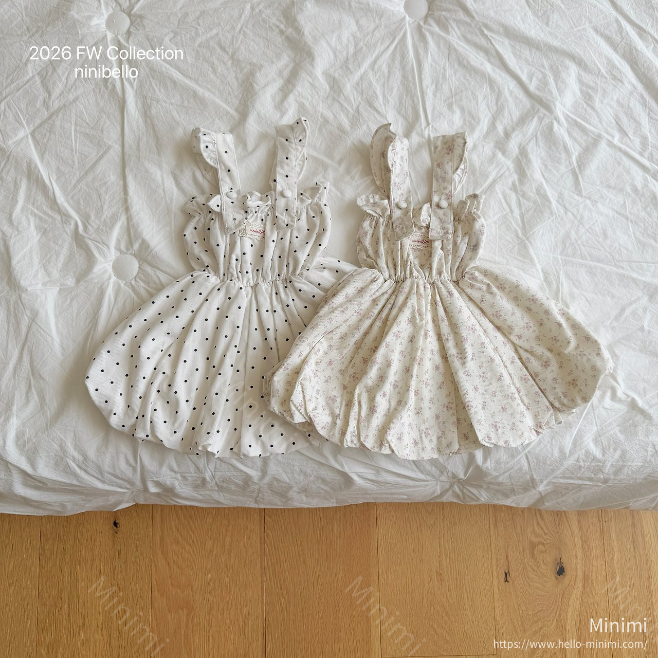 ninibello Picnic Balloon Dress - 韓國童裝代購主圖