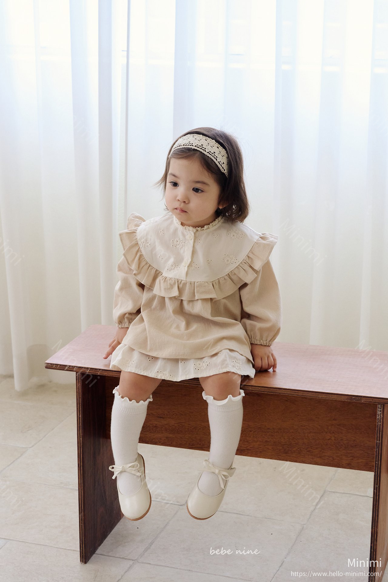bebe nine Nine Frill Knee Socks Set 細節圖 1