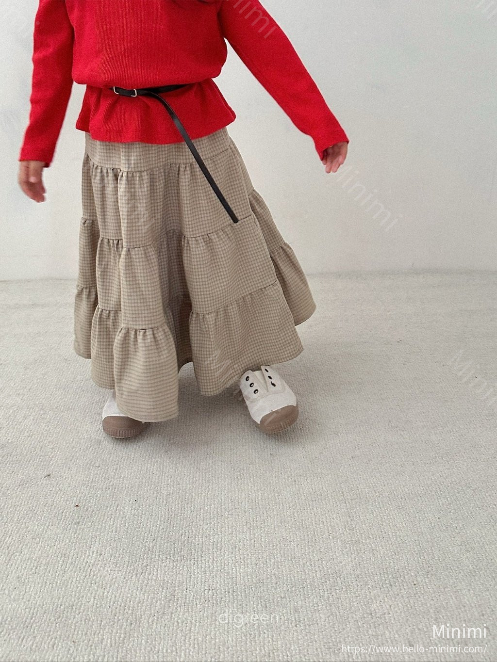 digreen Check Ruffle Skirt 細節圖 23