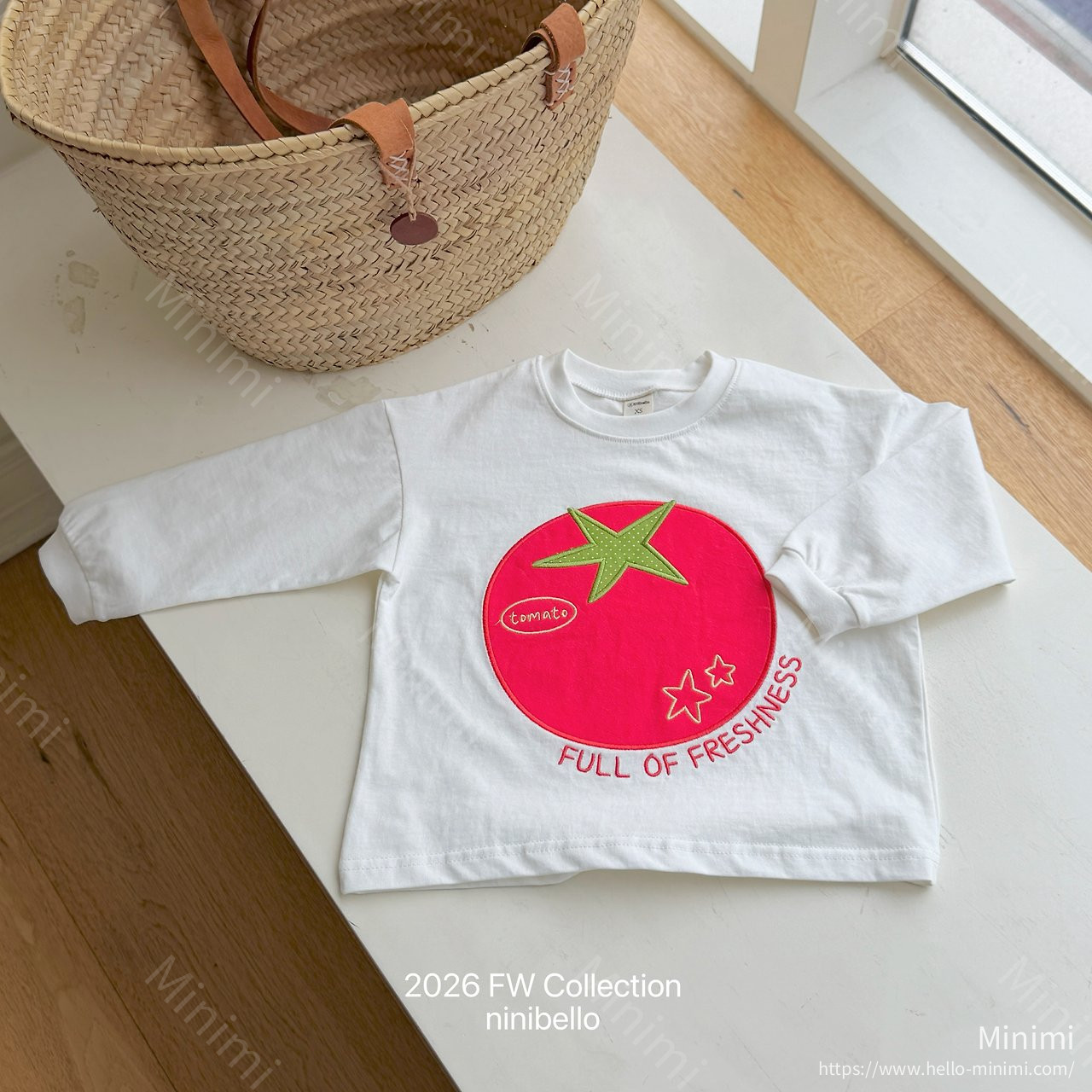 ninibello Tomato Patch T-shirt - 韓國童裝代購主圖
