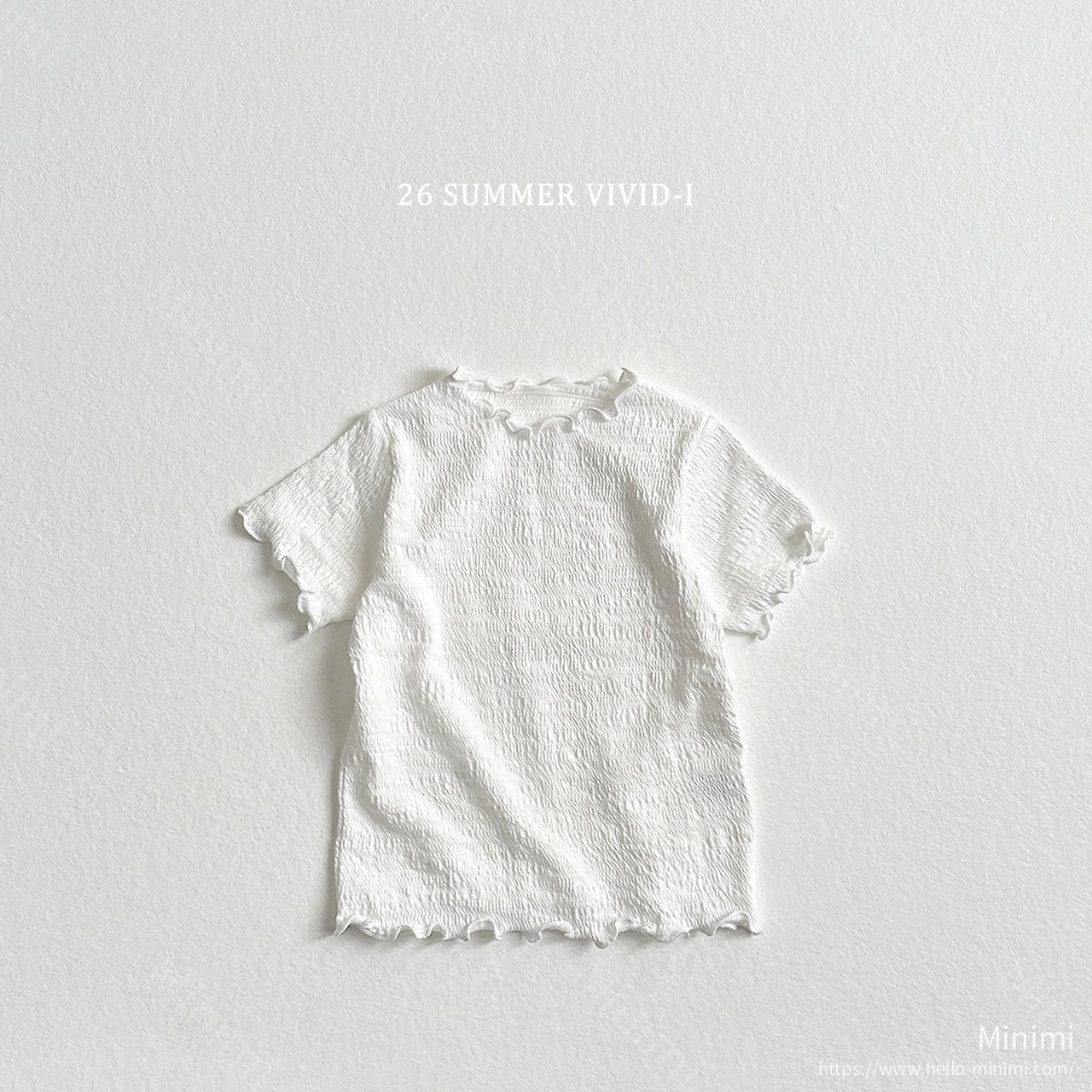 VIVID-I Yoryu Slub Fluted T-Shirt 細節圖 2