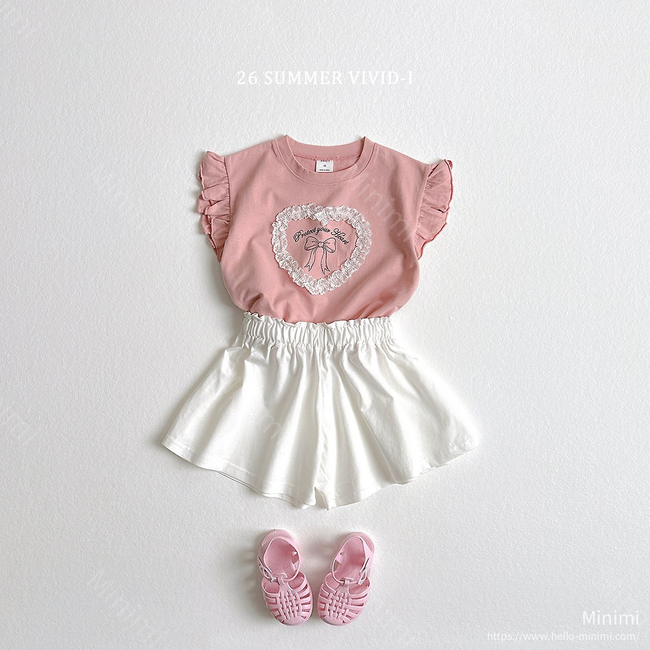 VIVID-I Lace Heart Ruffle T-Shirt 細節圖 16