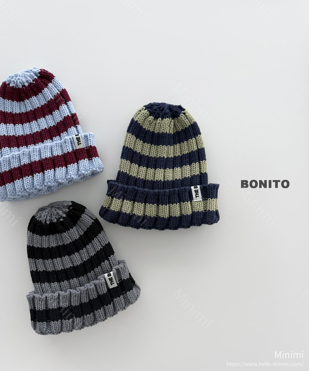 BONITO Two-Tone Knit Beanie 細節圖 1