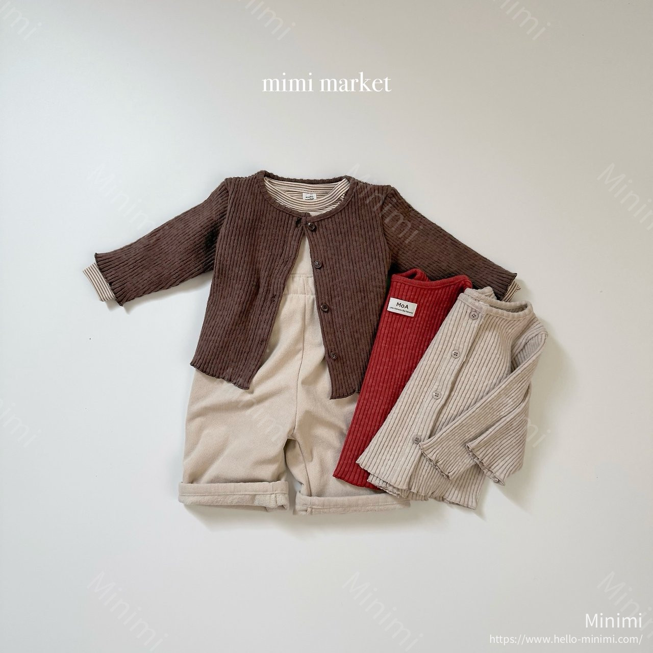mimi-market Ribbed Cardigan 細節圖 7