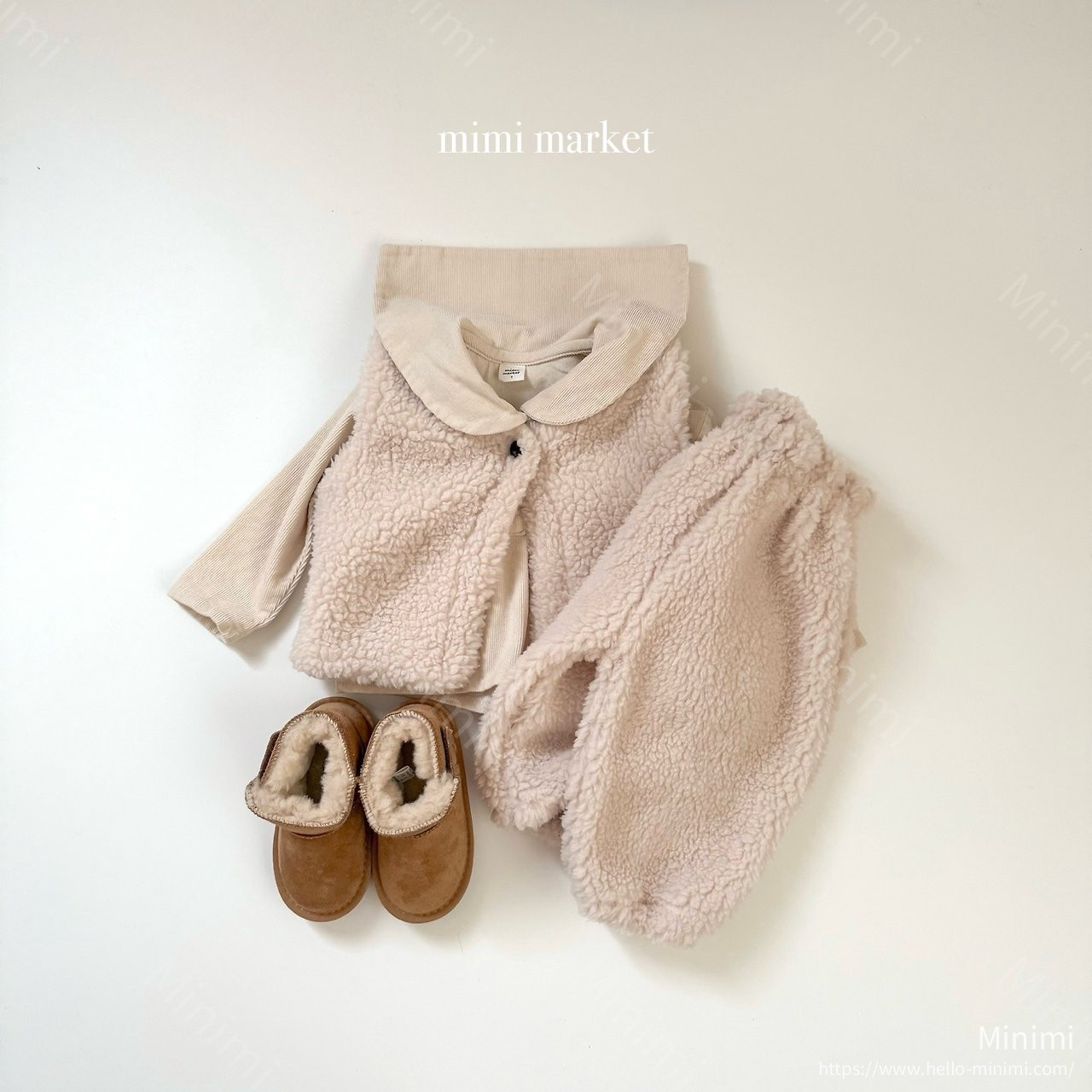 mimi-market Corduroy Sailor Blouse 細節圖 3