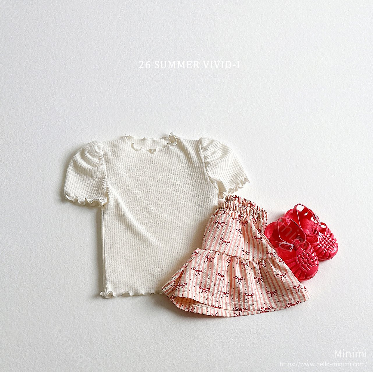 VIVID-I Shirred Puff Fluted T-Shirt 細節圖 7