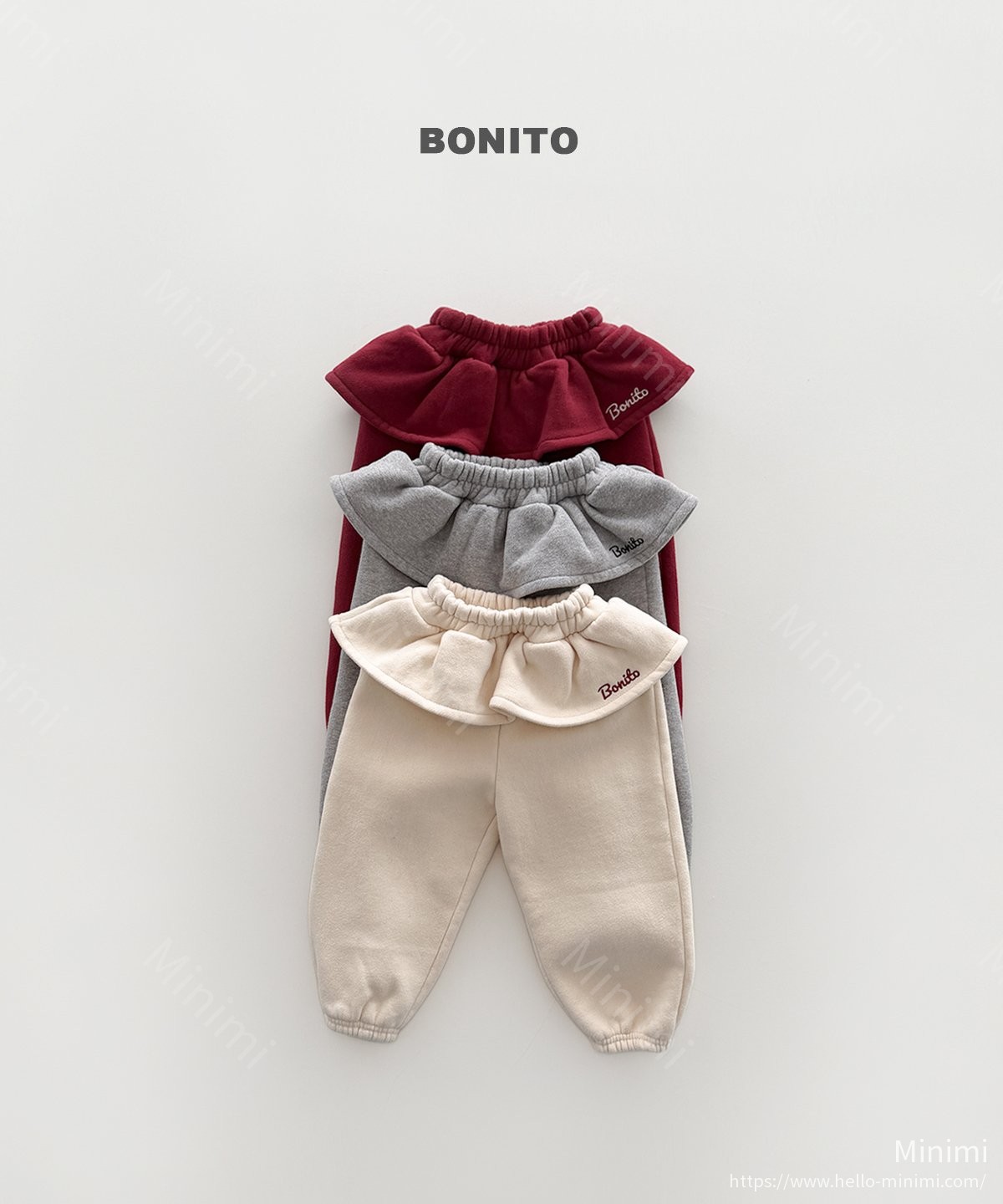 BONITO Frill Embroidery Jogger Pants 細節圖 1