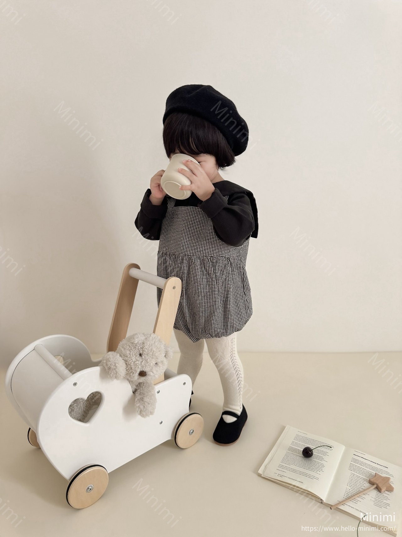 mimi-market Check Suspender Suit 細節圖 2