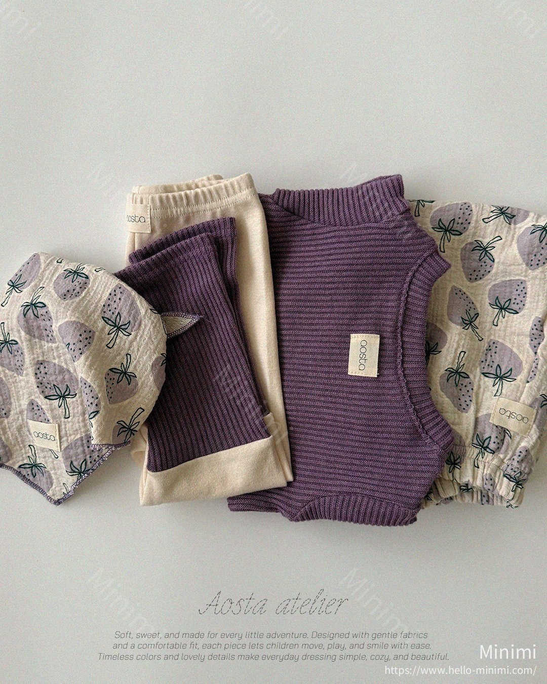 Aosta atelier Strawberry Scarf 細節圖 25