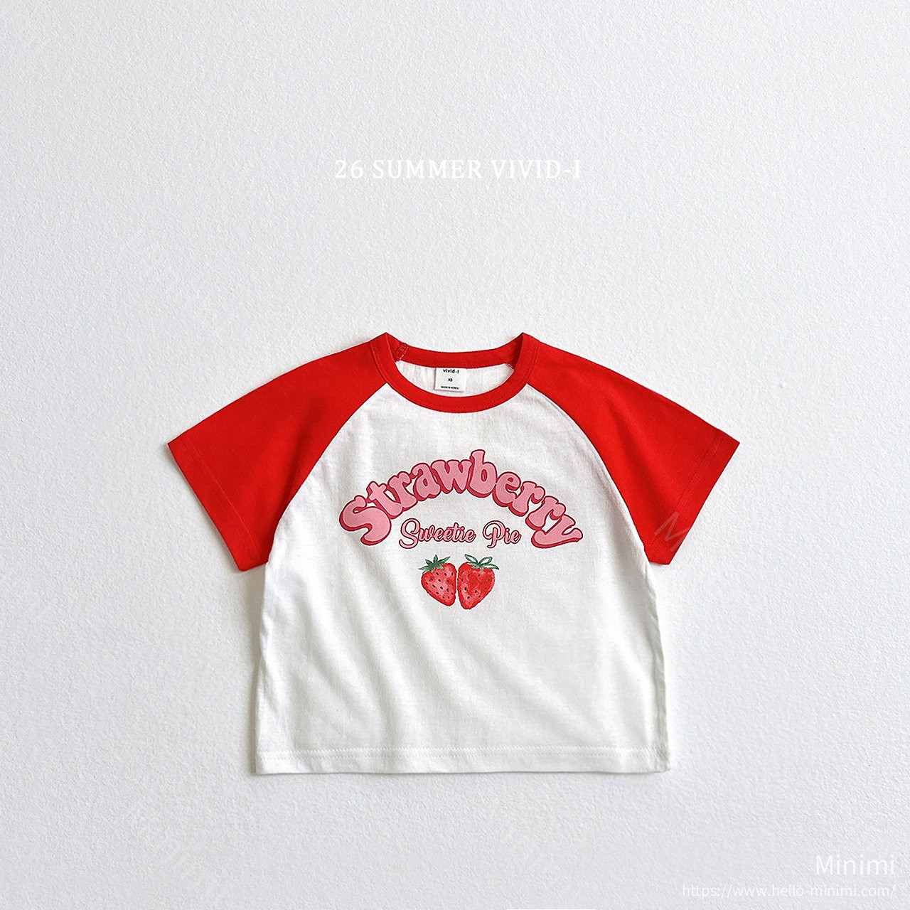 VIVID-I Strawberry Raglan T-Shirt 細節圖 3