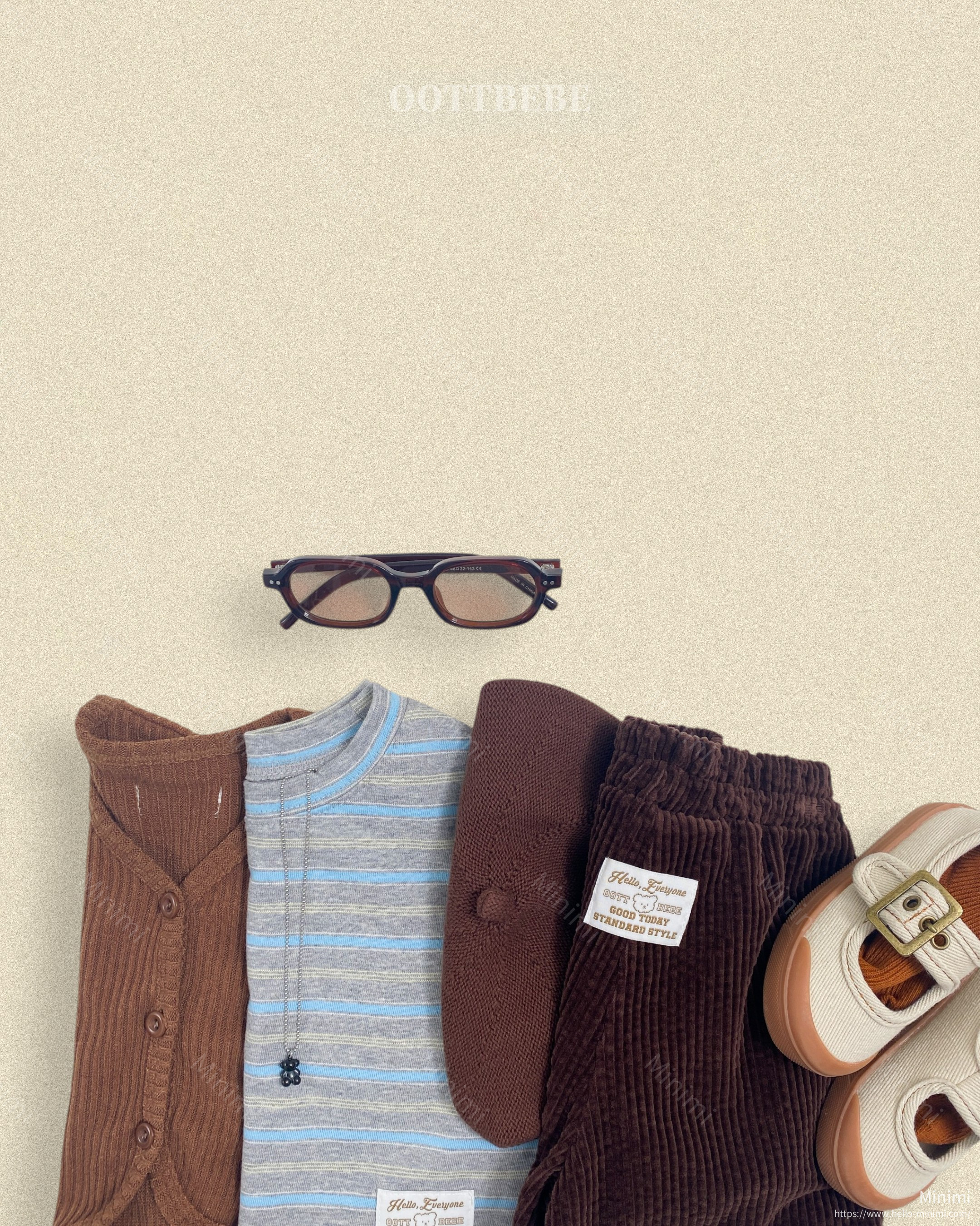 oott bebe Tomboy Ribbed T-shirt (Kids) 細節圖 9