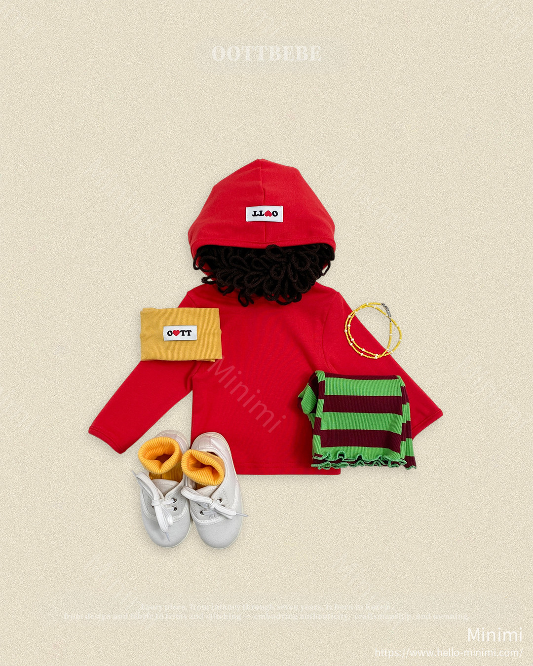 oott bebe Retro Hooded Tight T-shirt 細節圖 12