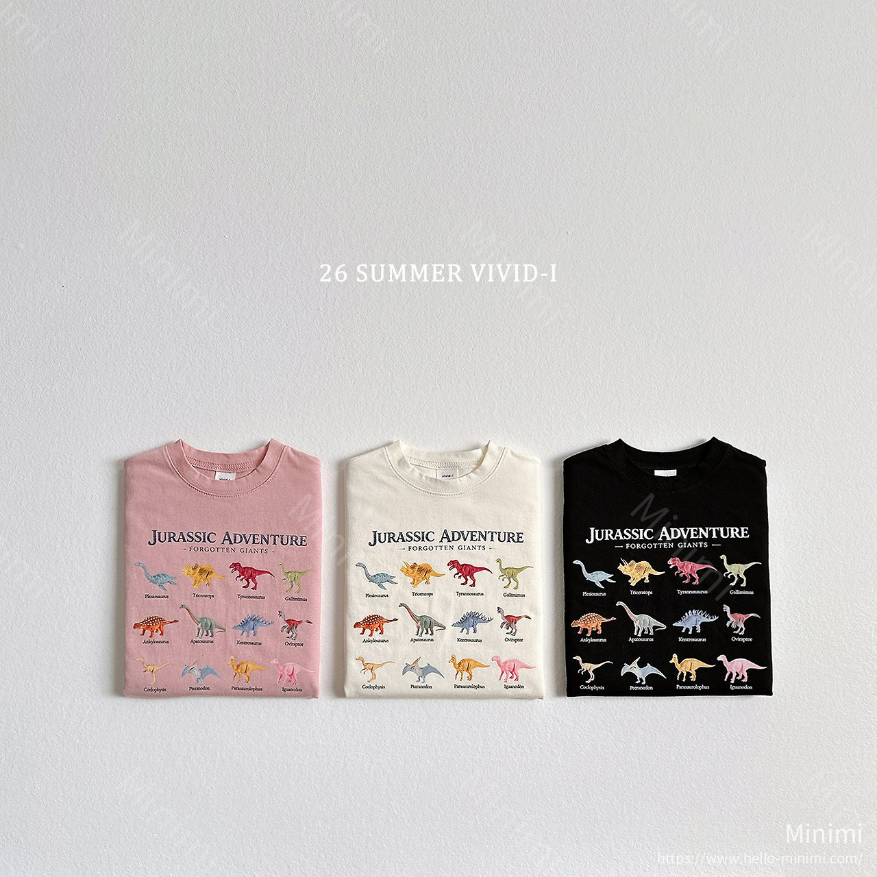 VIVID-I Little Dino T-Shirt - 韓國童裝代購主圖
