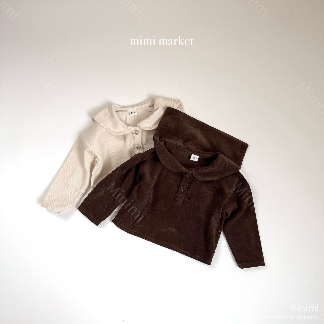 mimi-market Corduroy Sailor Blouse 細節圖 6