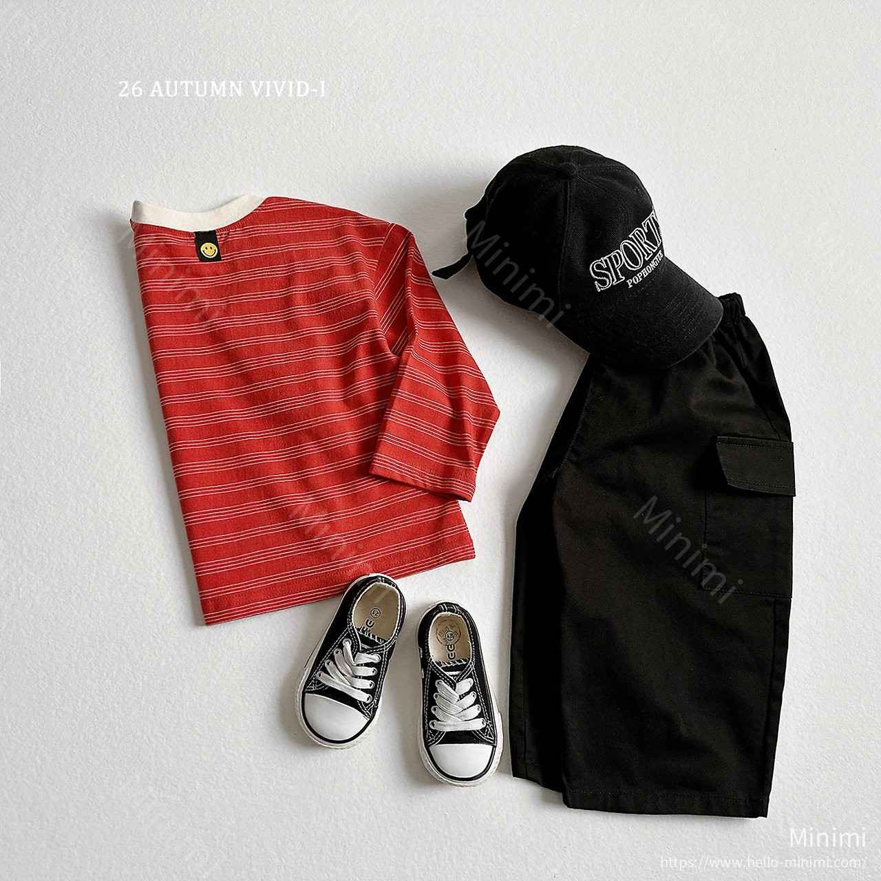 VIVID-I Stripe Smile Label T-shirt 細節圖 4