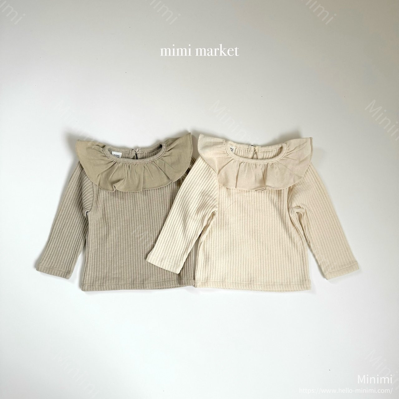 mimi-market Liz Collar Tee 韓國童裝現貨