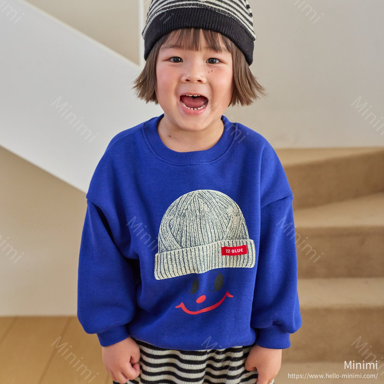 1st BLUE Hat Print Sweatshirt 細節圖 4