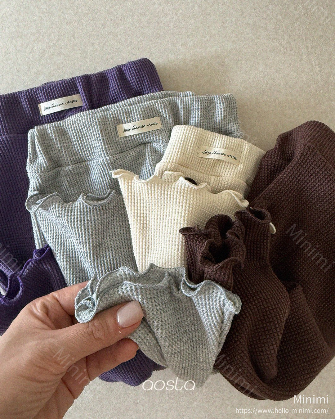 Aosta atelier Jelly Waffle Pants 細節圖 18
