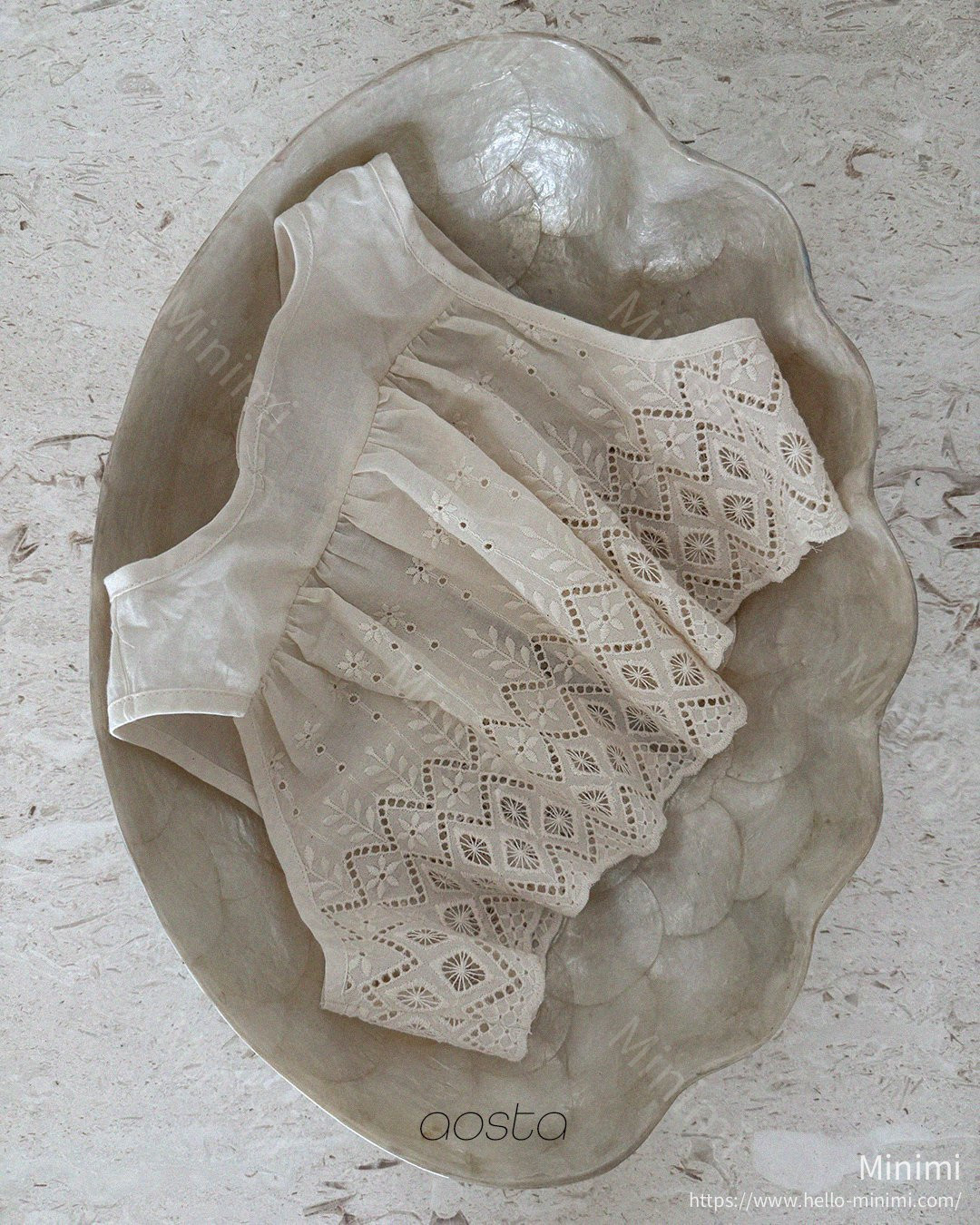 Aosta atelier Lace Jenny Open Vest 細節圖 5