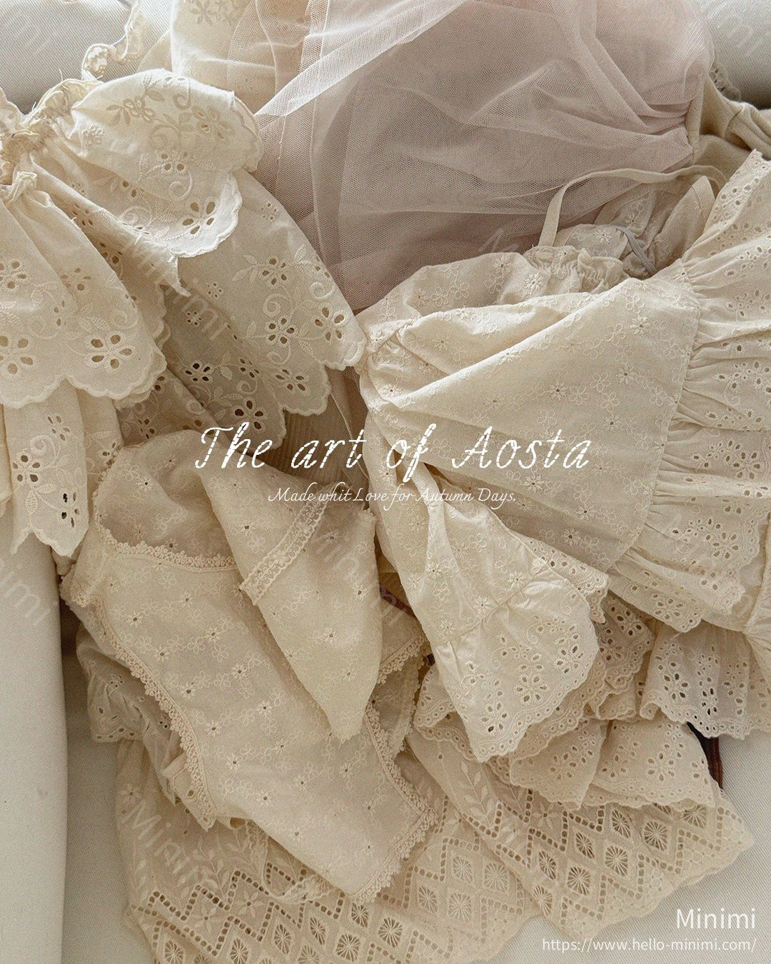 Aosta atelier Lace Jenny Open Vest 細節圖 16