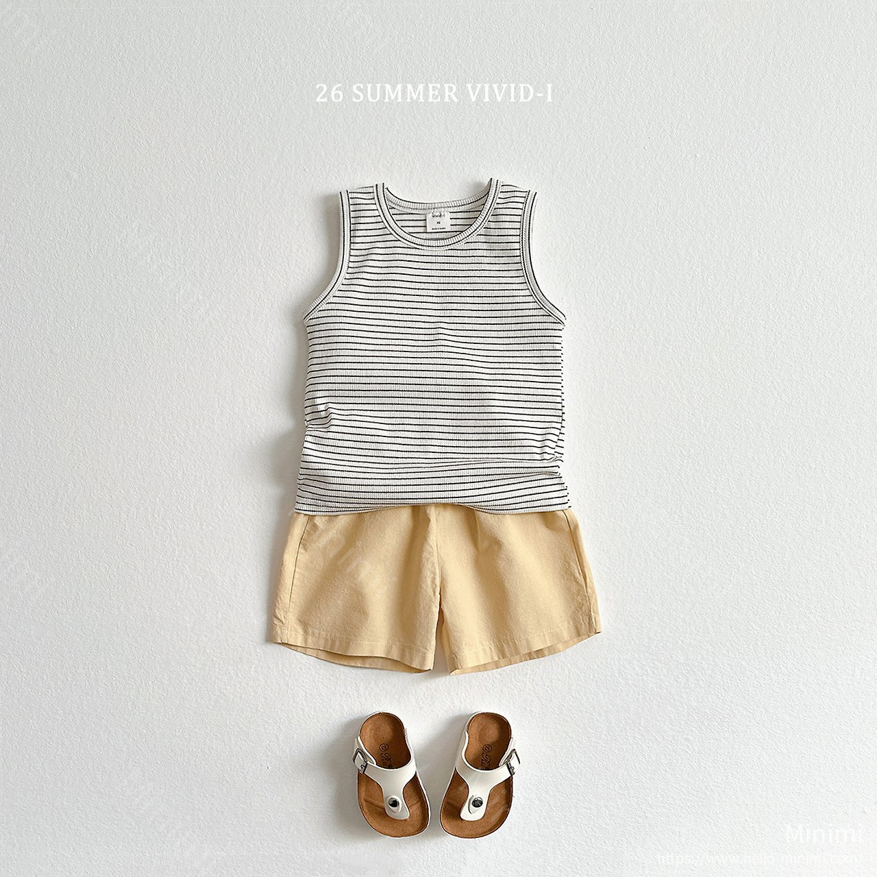 VIVID-I (Event) Striped Ribbed Sleeveless Top 細節圖 7