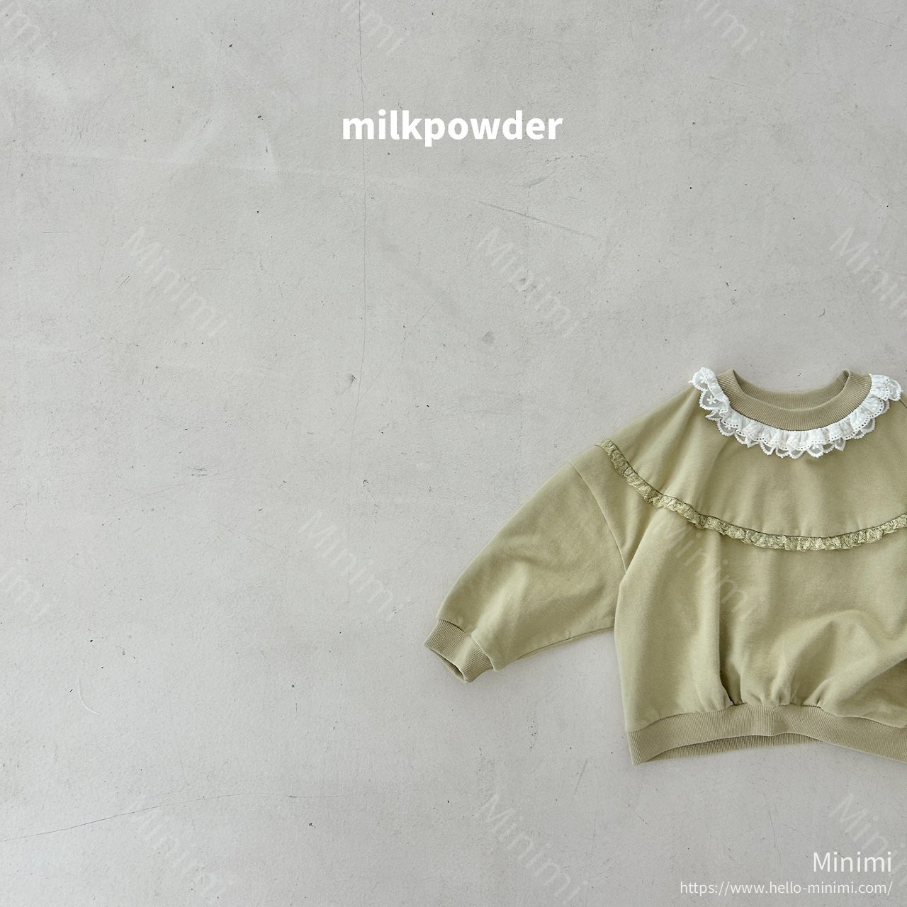 milkpowder Olive Sweatshirt 細節圖 13