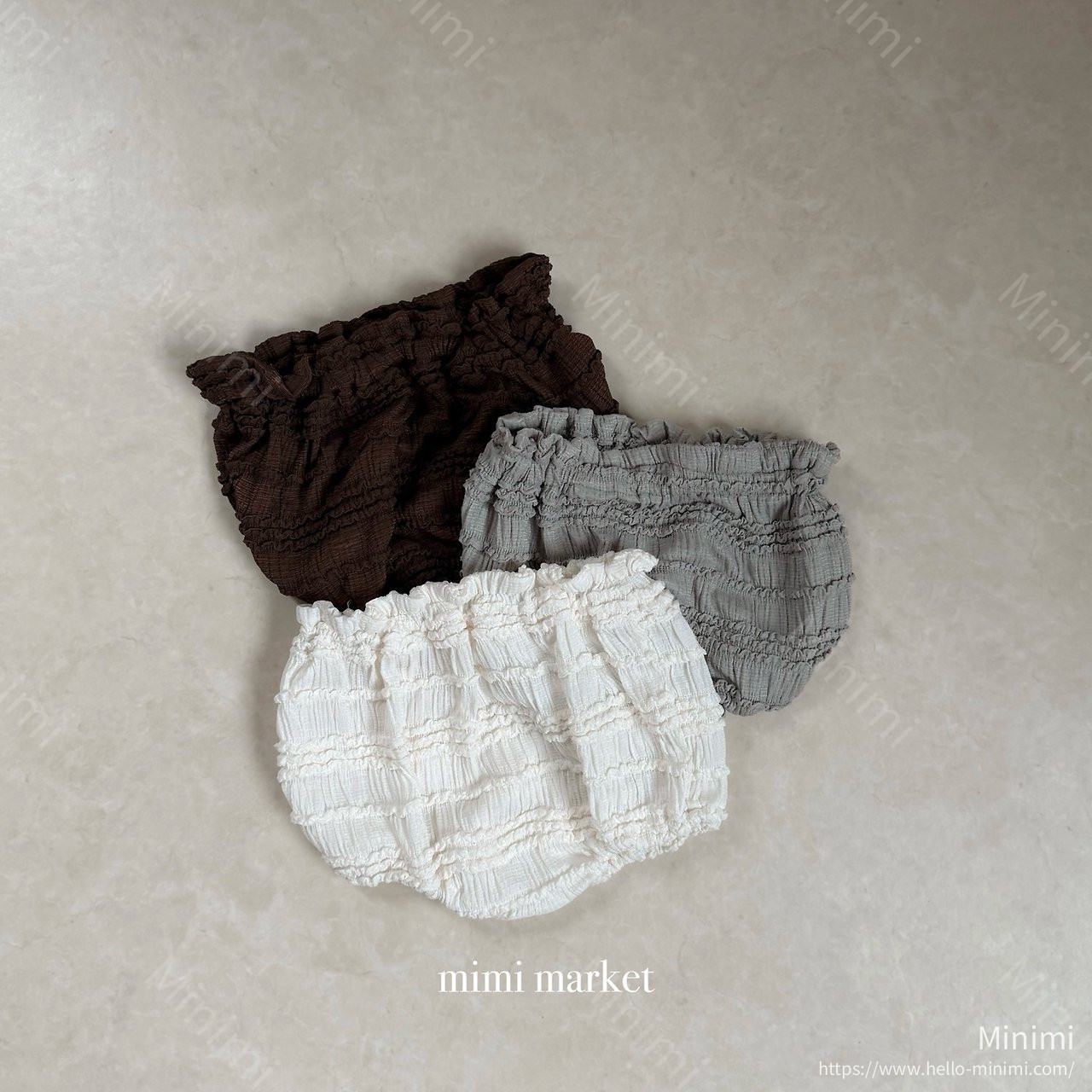 mimi-market Shirring Bloomer 韓國童裝現貨