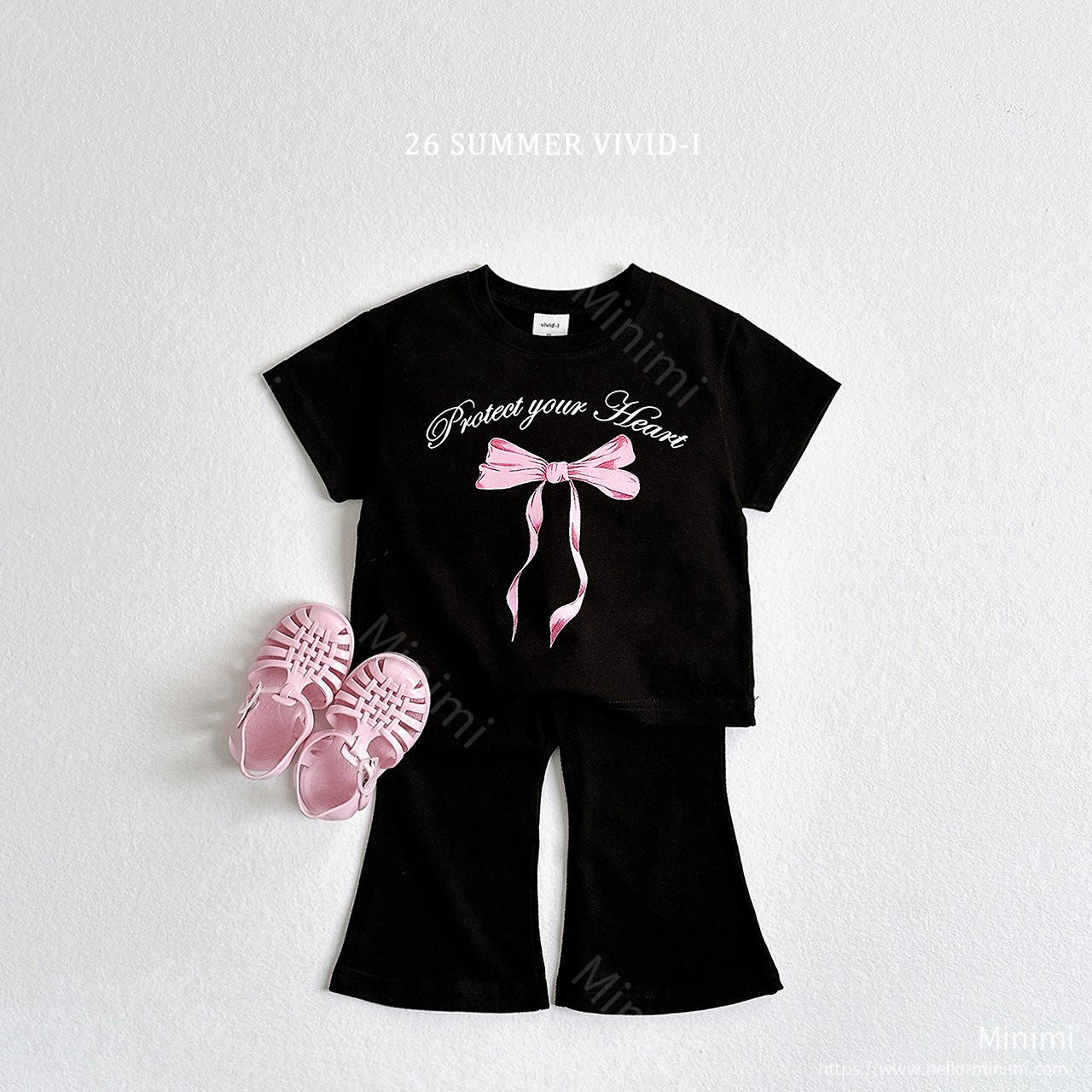 VIVID-I Ribbon Flared T-Shirt Set 細節圖 4