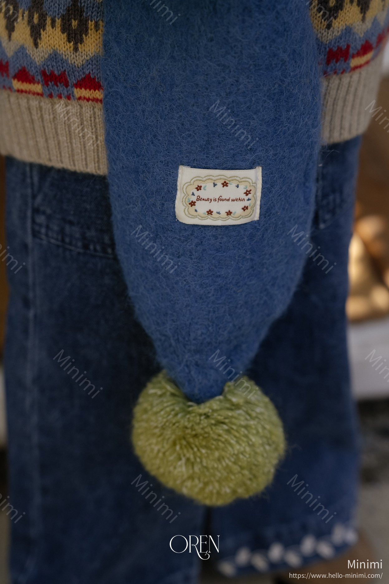Oren Mercy Pom-Pom Muffler 細節圖 16