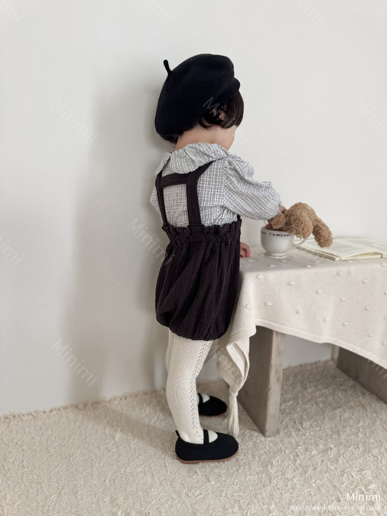 mimi-market Check Balloon Blouse 細節圖 3