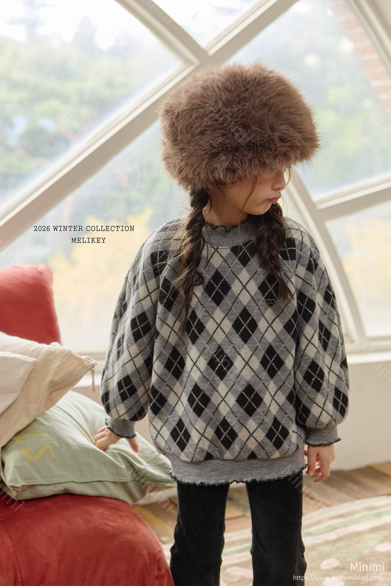 Melikey Ash Argyle Sweatshirt 細節圖 17