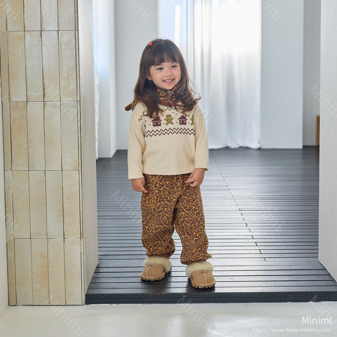 1st BLUE Leopard Fleece Pants 細節圖 5