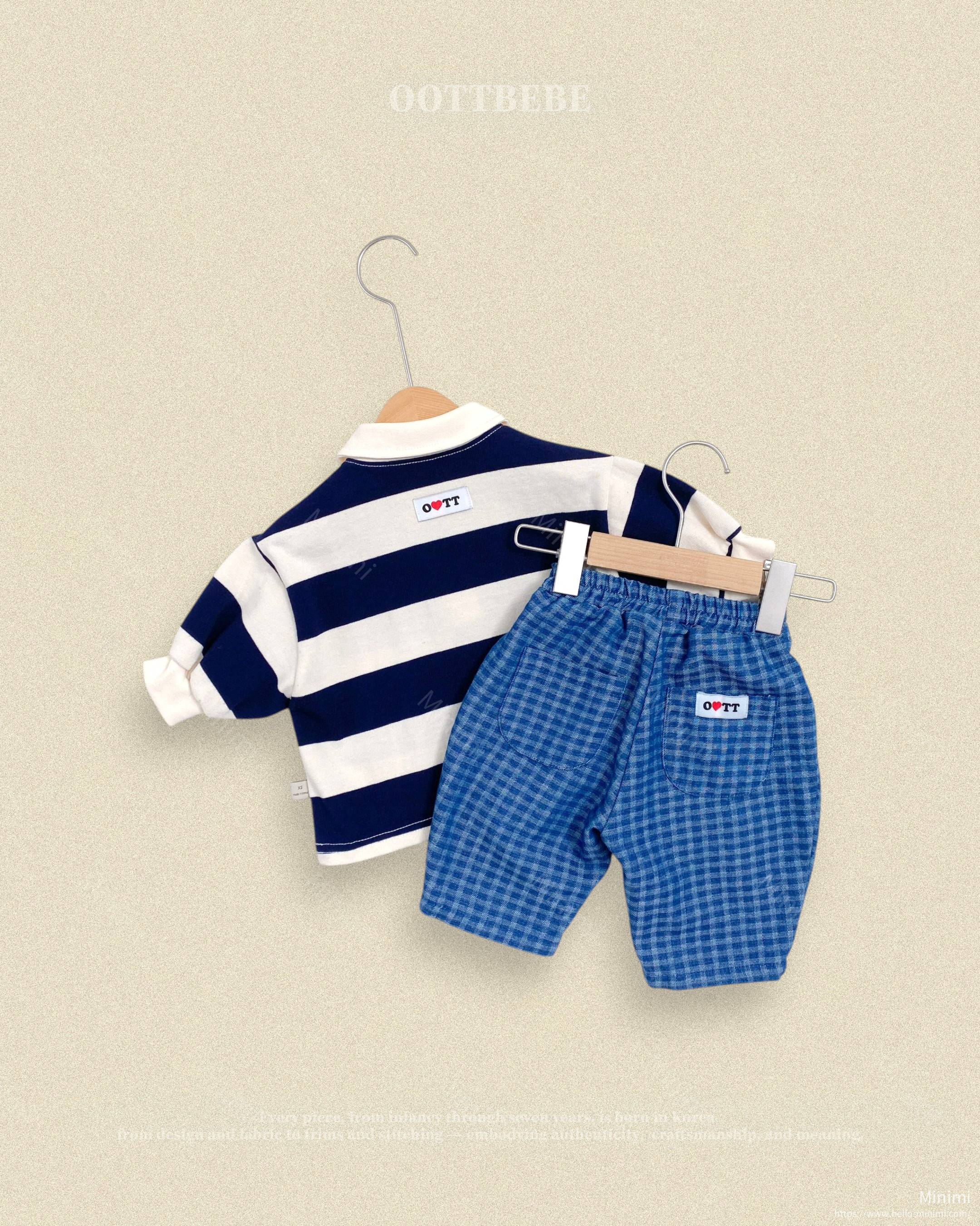 oott bebe Play Rugby Collar T-shirt 細節圖 11