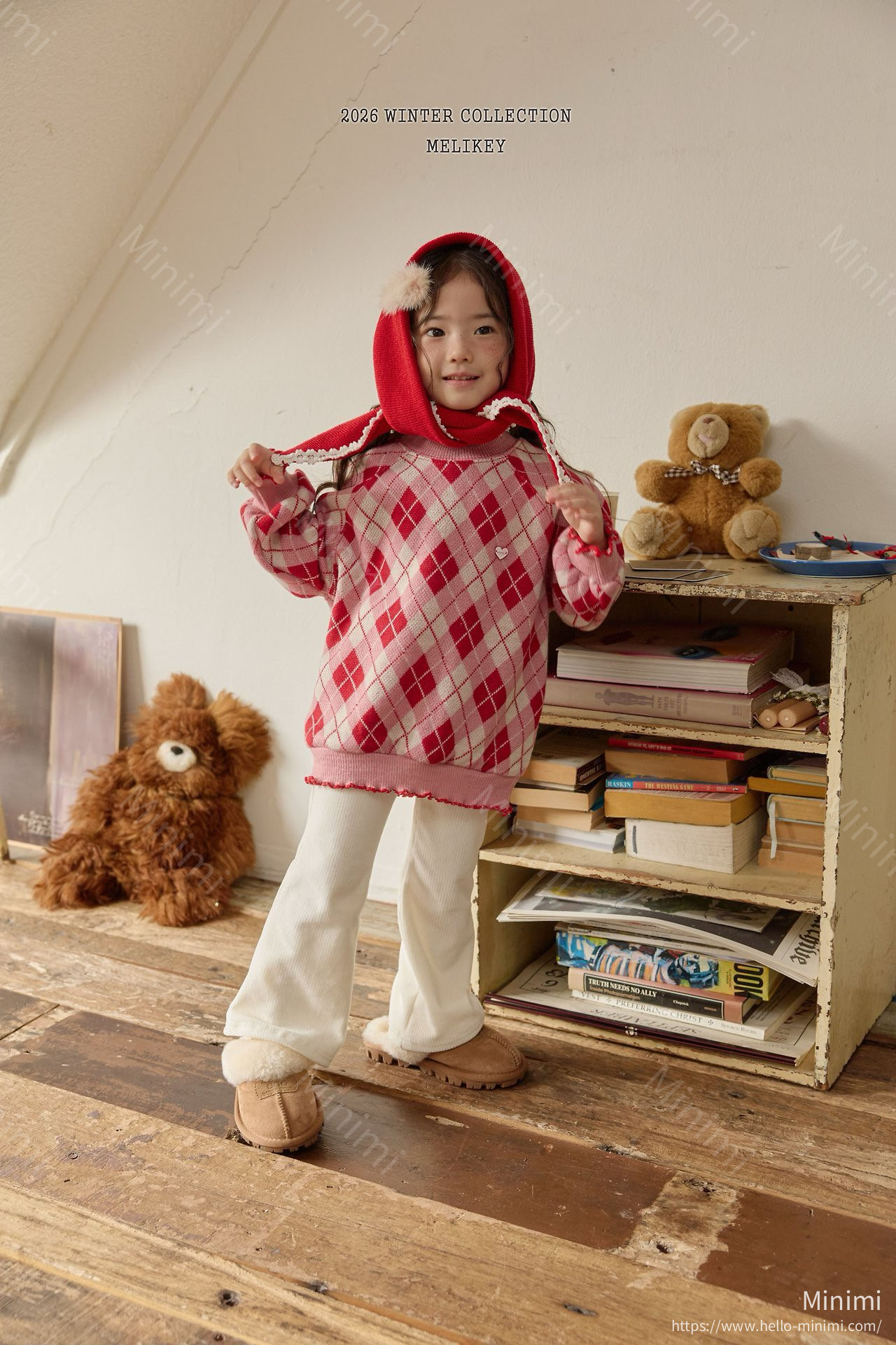 Melikey Ash Argyle Sweatshirt 細節圖 4
