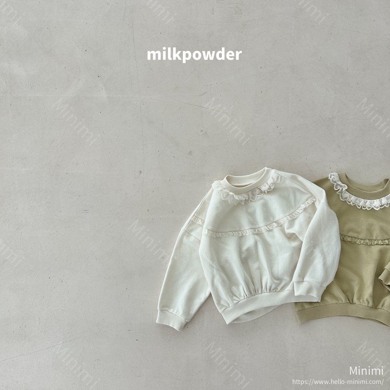 milkpowder Olive Sweatshirt 細節圖 2