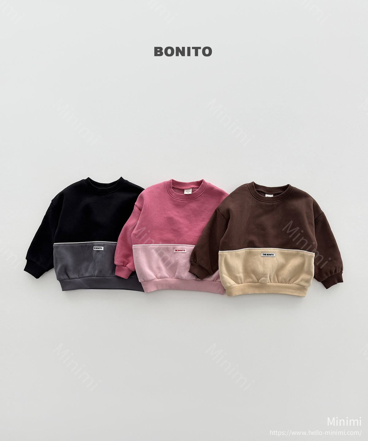 BONITO Under Colorblock Sweatshirt 韓國童裝現貨